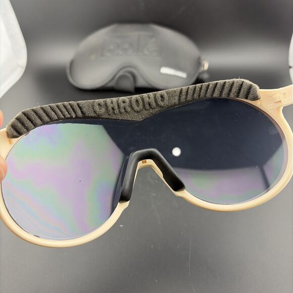 VTG Bolle CHRONO SHIELD 80's Ski Snow Glasses Chronoshield W Case and Extra Lens - Picture 6 of 11